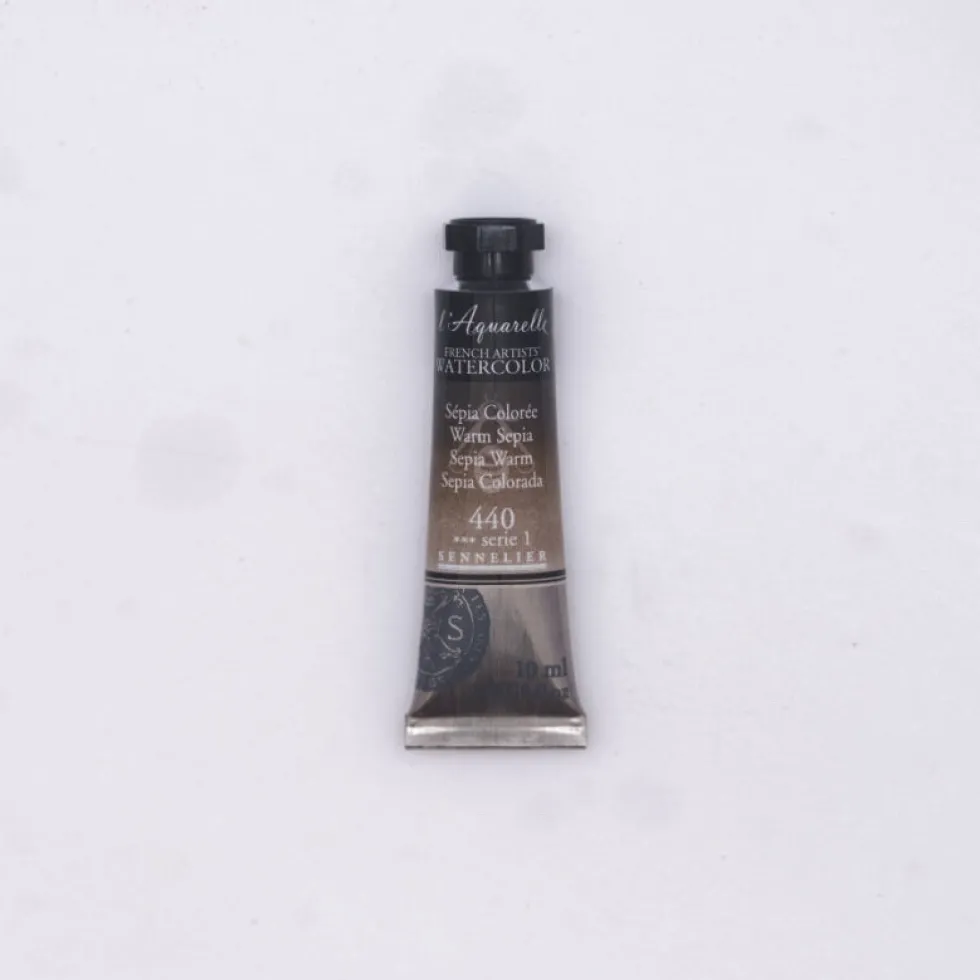 Farba akwarelowa l’Aquarelle - Sennelier - 440 Warm Sepia 10 ml