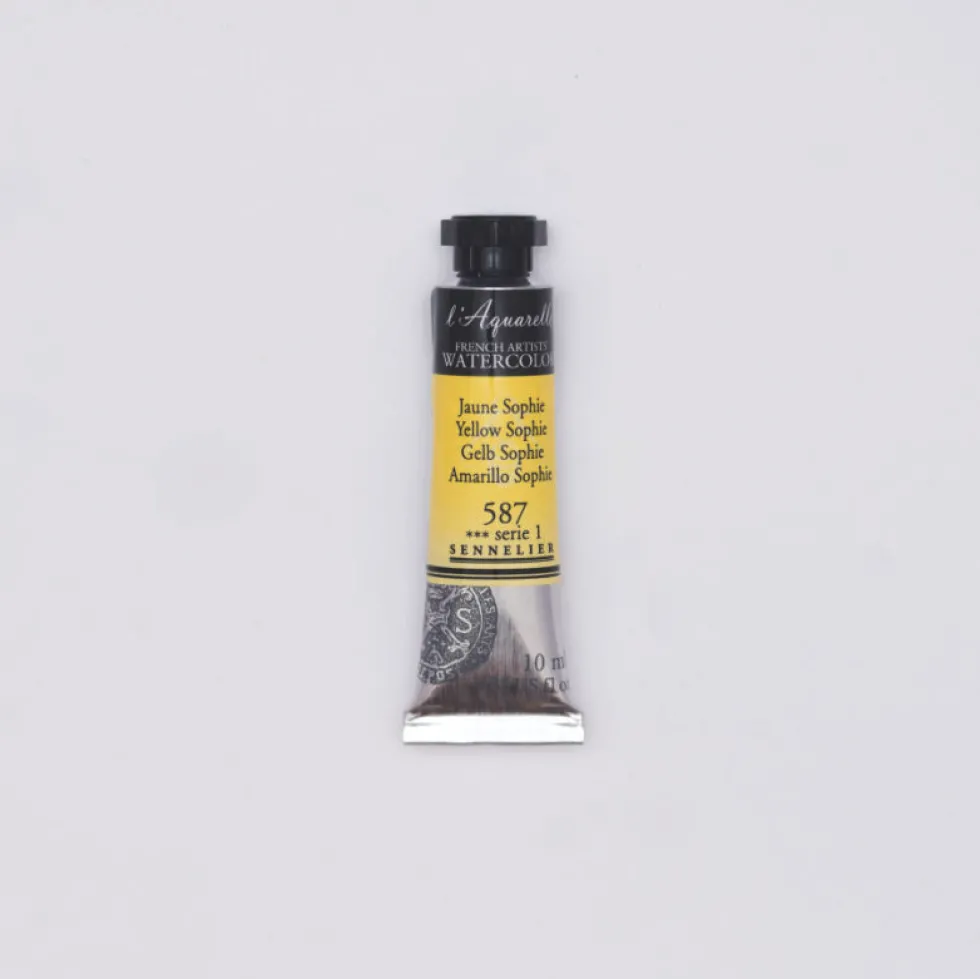 Farba akwarelowa l’Aquarelle - Sennelier - 587, Yellow Sophie, 10 ml