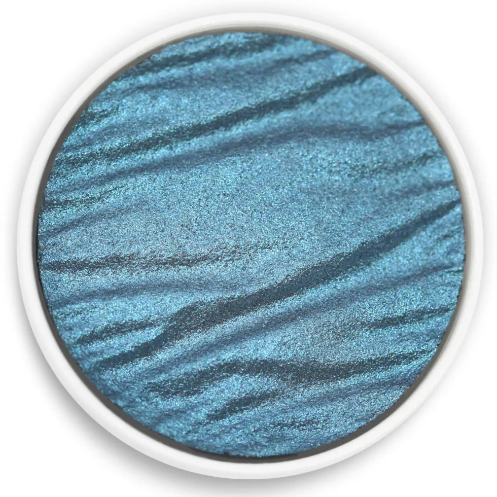 Farba akwarelowa, perłowa - Coliro Pearl Colors - Peacock Blue