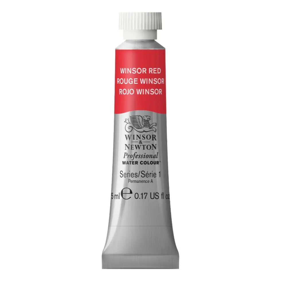 Farba akwarelowa Professional Watercolour - Winsor & Newton - Winsor Red, 5 ml