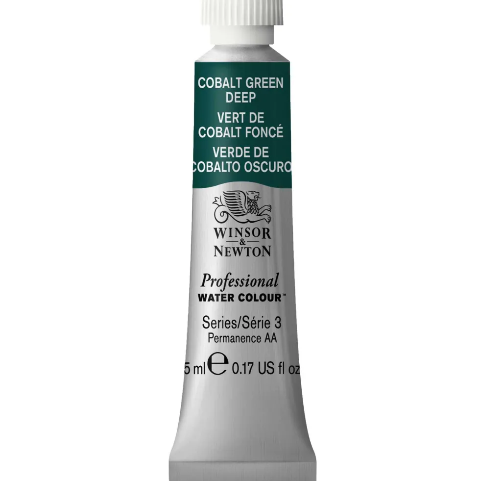 Farba akwarelowa Professional Watercolour - Winsor & Newton - Cobalt Green Deep, 5 ml