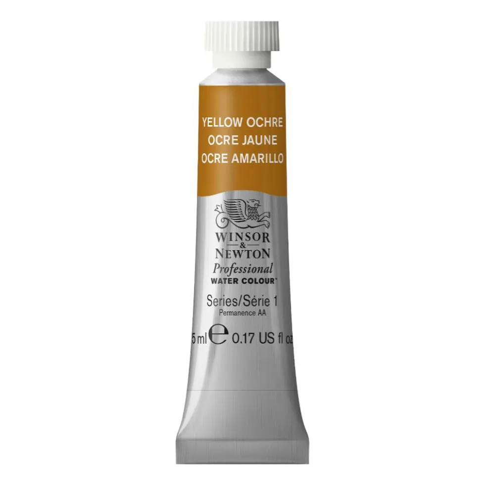 Farba akwarelowa Professional Watercolour - Winsor & Newton - Yellow Ochre, 5 ml