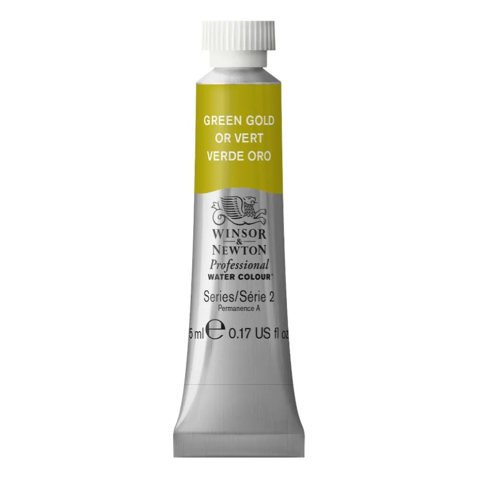 Farba akwarelowa Professional Watercolour - Winsor & Newton - Green Gold, 5 ml