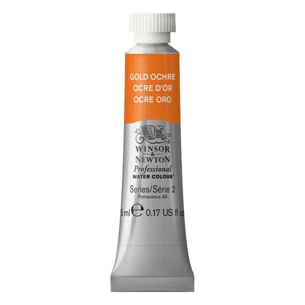 Farba akwarelowa Professional Watercolour - Winsor & Newton - Gold Ochre, 5 ml