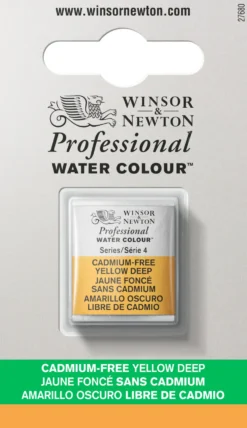 Farba akwarelowa Professional w półkostce - Winsor & Newton - Cadmium Free Yellow Deep
