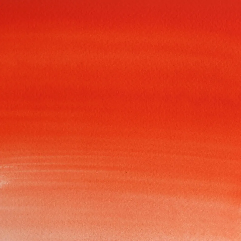 Farba akwarelowa Professional w półkostce - Winsor & Newton - Cadmium Scarlet