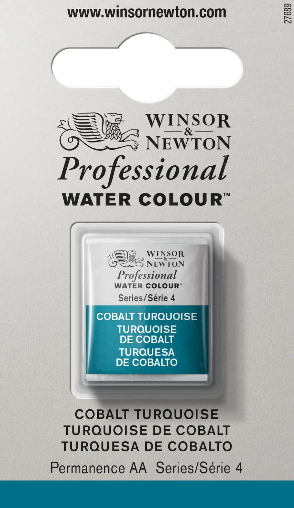 Farba akwarelowa Professional w półkostce - Winsor & Newton - Cobalt Green