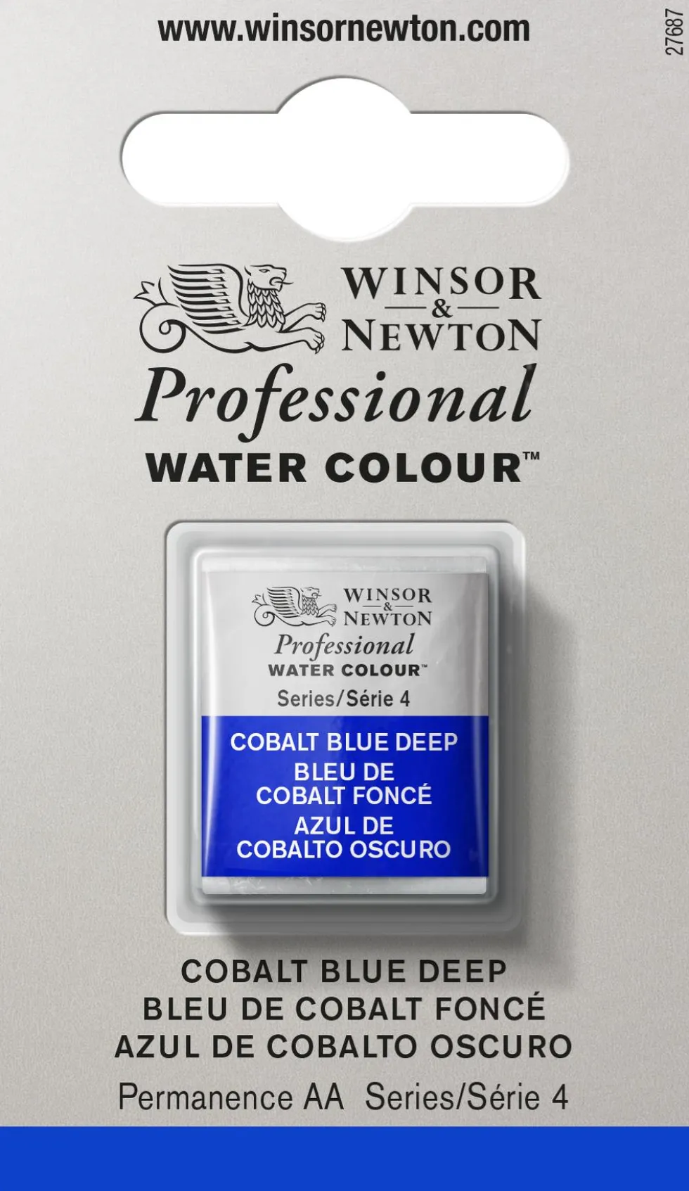 Farba akwarelowa Professional w półkostce - Winsor & Newton - Cobalt Blue