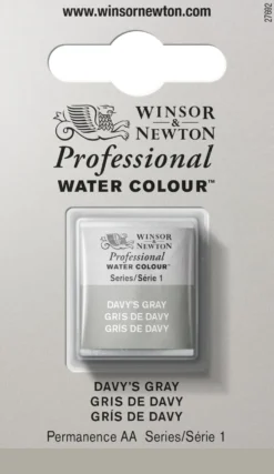 Farba akwarelowa Professional w półkostce - Winsor & Newton - Davy’s Grey