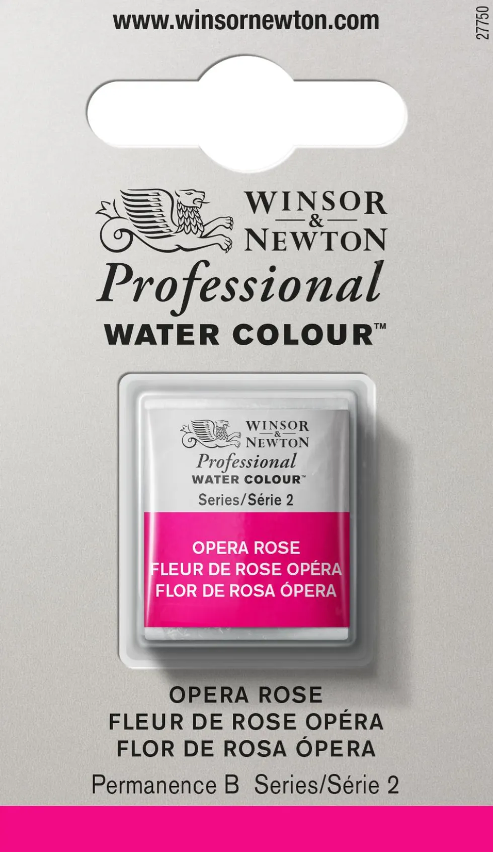 Farba akwarelowa Professional w półkostce - Winsor & Newton - Opera Rose