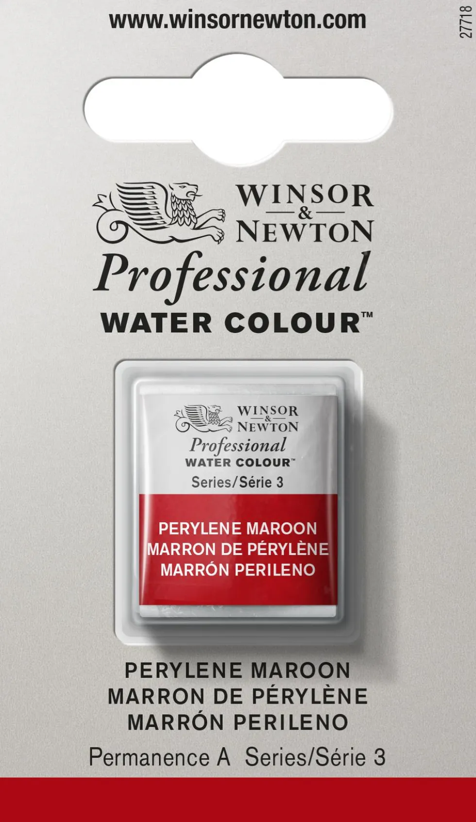 Farba akwarelowa Professional w półkostce - Winsor & Newton - Perylene Maroon