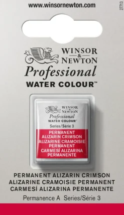 Farba akwarelowa Professional w półkostce - Winsor & Newton - Permanent Alizarin Crimson