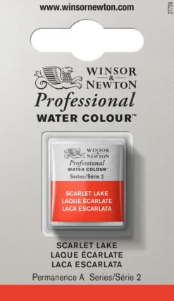 Farba akwarelowa Professional w półkostce - Winsor & Newton - Scarlet Lake