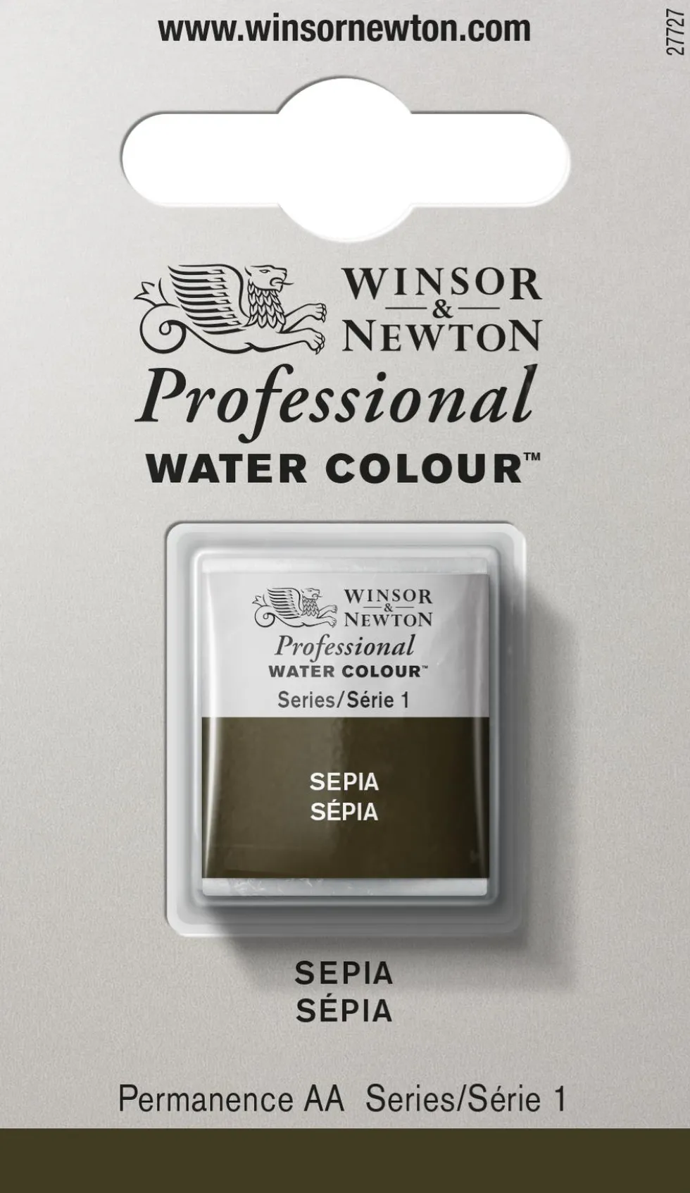 Farba akwarelowa Professional w półkostce - Winsor & Newton - Sepia