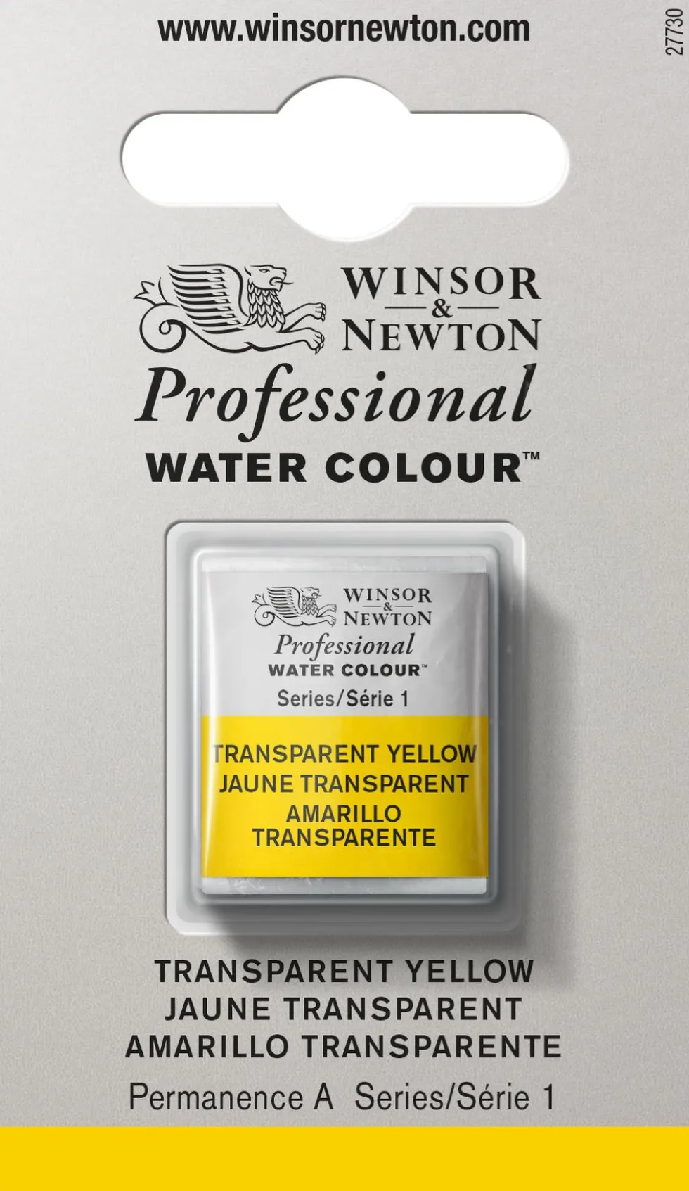 Farba akwarelowa Professional w półkostce - Winsor & Newton - Transparent Yellow