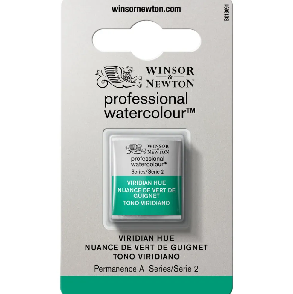 Farba akwarelowa Professional w półkostce - Winsor & Newton - Viridian Hue