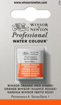 Farba akwarelowa Professional w półkostce - Winsor & Newton - Winsor Orange (Red Shade)