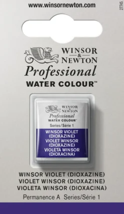 Farba akwarelowa Professional w półkostce - Winsor & Newton - Winsor Violet
