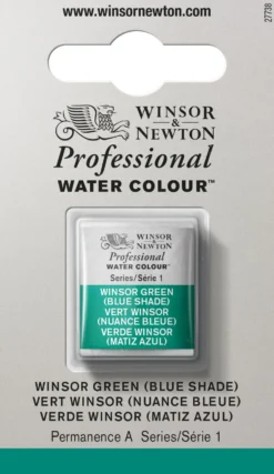 Farba akwarelowa Professional w półkostce - Winsor & Newton - Winsor Green (Blue Shade)
