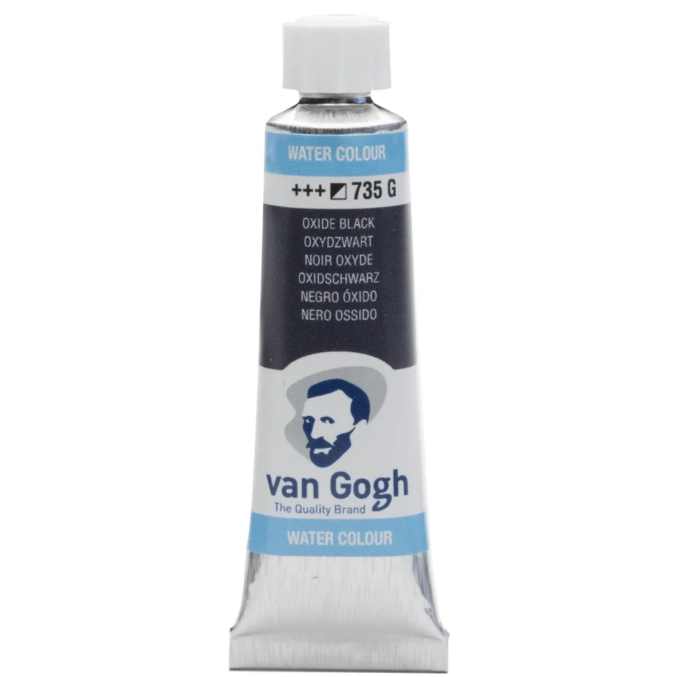 Farba akwarelowa - Van Gogh - Oxide Black 10 ml