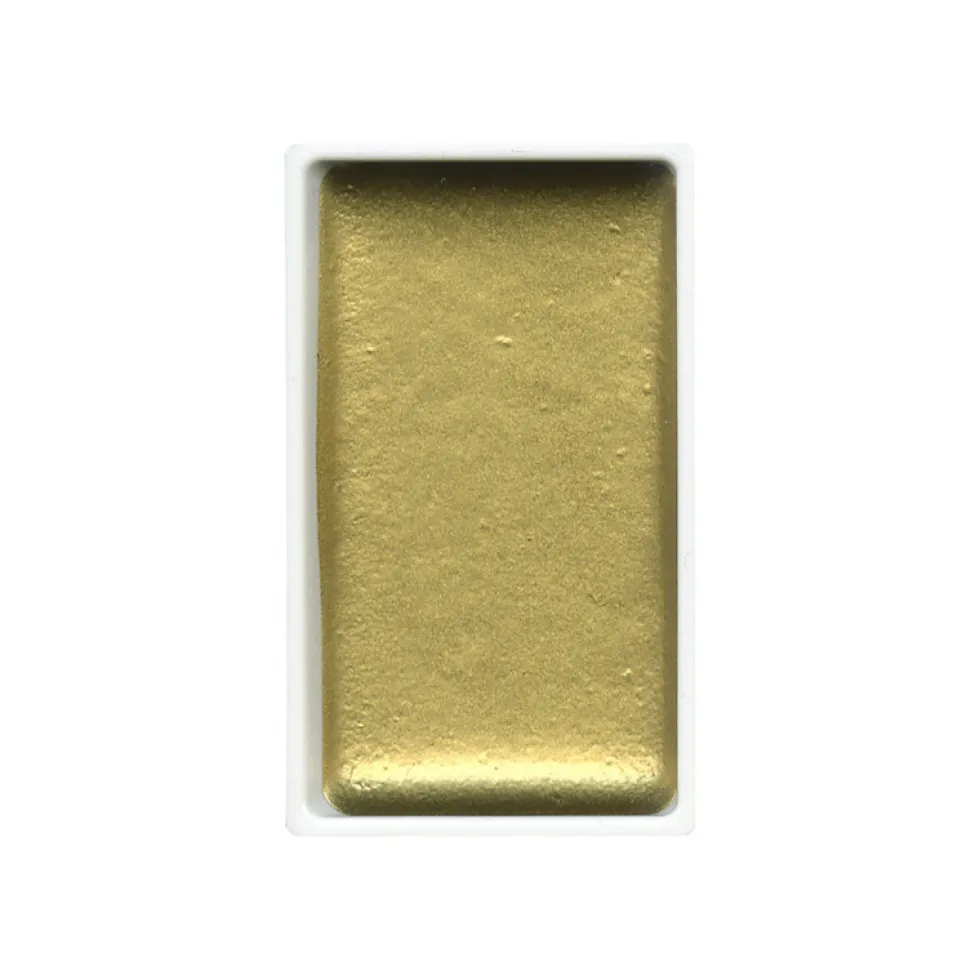 Farba akwarelowa w kostce Gansai Tambi - Kuretake - Bluish Gold