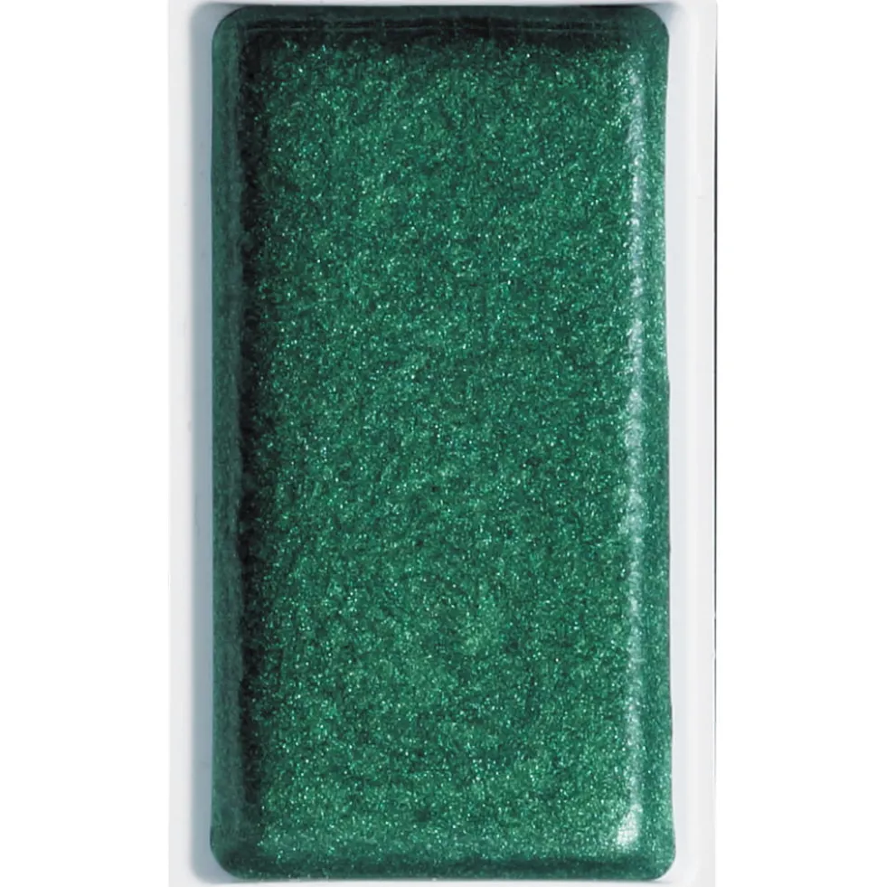 Farba akwarelowa w kostce Gansai Tambi - Kuretake - Gem Green