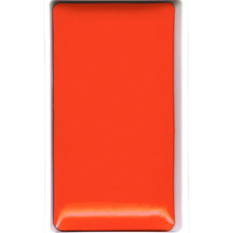 Farba akwarelowa w kostce Gansai Tambi - Kuretake - Vermillion