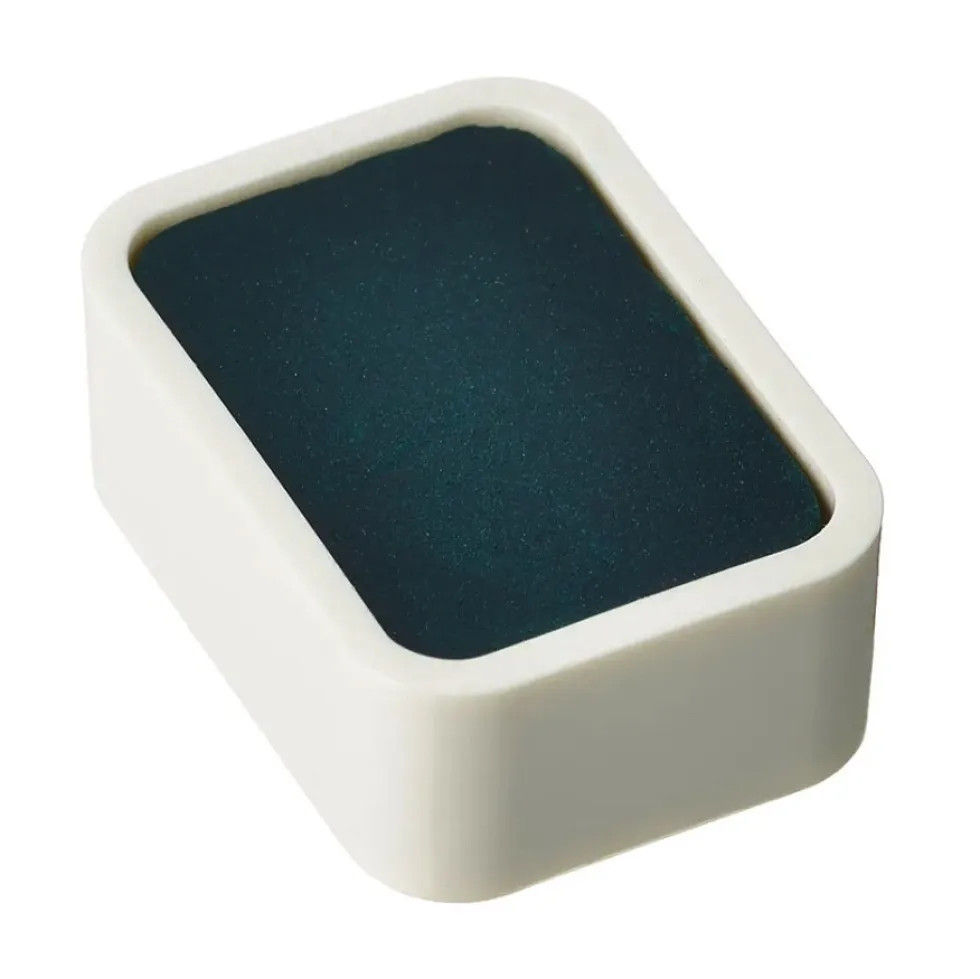 Farba akwarelowa w kostce Shin-Gansai - Holbein - N306 Viridian Hue