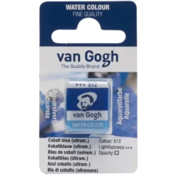 Farba akwarelowa w kostce - Van Gogh - 512 Cobalt Blue Ultramarine