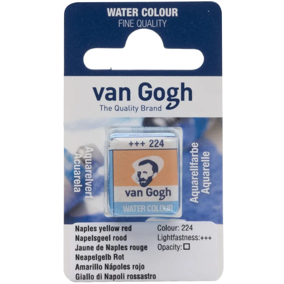 Farba akwarelowa w kostce - Van Gogh - Naples Yellow Red