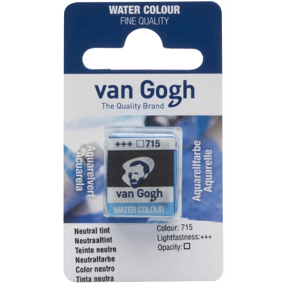 Farba akwarelowa w kostce - Van Gogh - 715 Neutral Tint