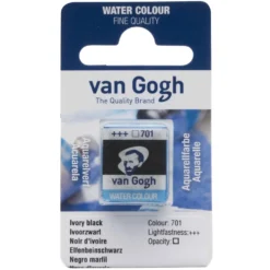 Farba akwarelowa w kostce - Van Gogh - 708 Payne's Grey
