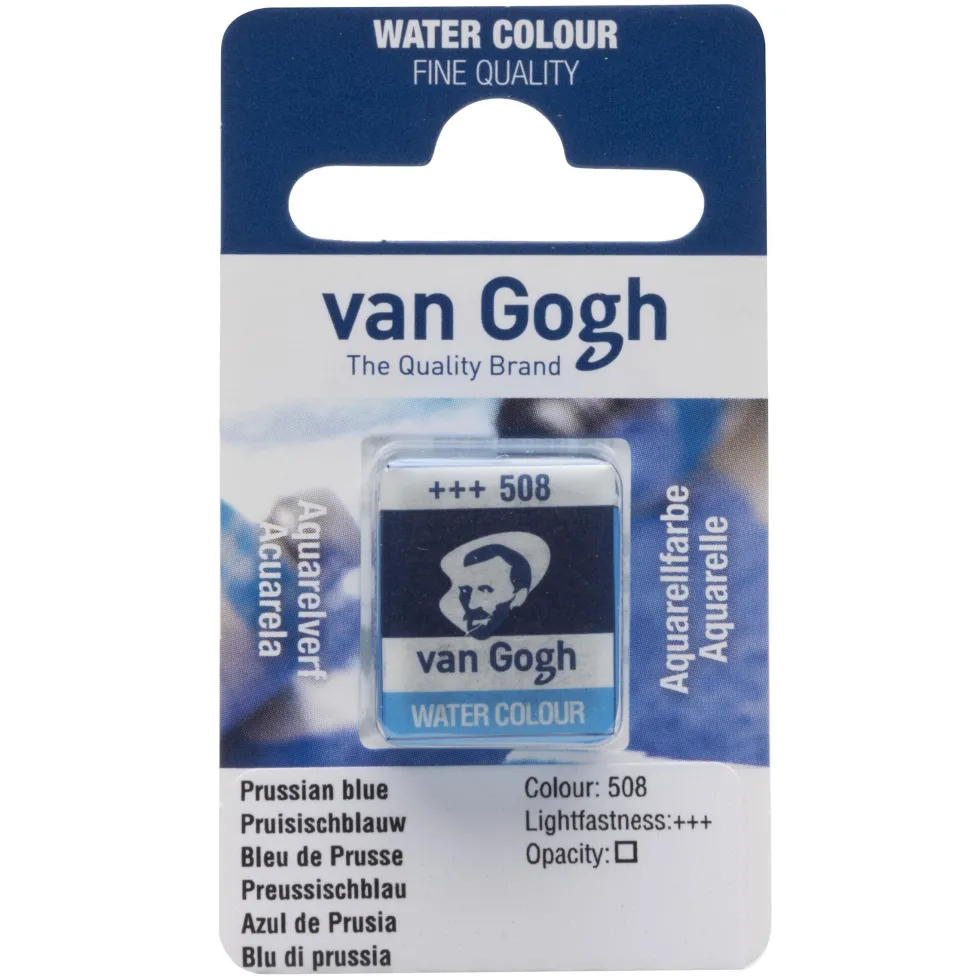 Farba akwarelowa w kostce - Van Gogh - 508 Prussian Blue