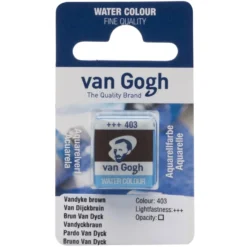 Farba akwarelowa w kostce - Van Gogh - 403 Vandyke Brown