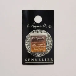 Farba akwarelowa w półkostce l’Aquarelle - Sennelier - 202 Burnt Umber
