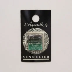 Farba akwarelowa w półkostce l’Aquarelle - Sennelier - 899 Forest Green