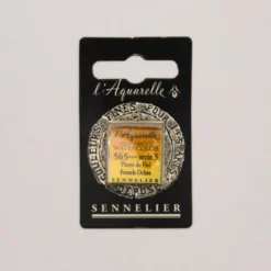Farba akwarelowa w półkostce l’Aquarelle - Sennelier - 565 French Ochre
