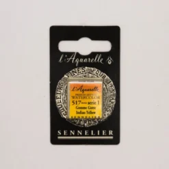 Farba akwarelowa w półkostce l’Aquarelle - Sennelier - 517 Indian Yellow