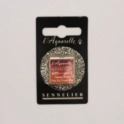 Farba akwarelowa w półkostce l’Aquarelle - Sennelier - 699 Permanent Alizarin Crimson Deep