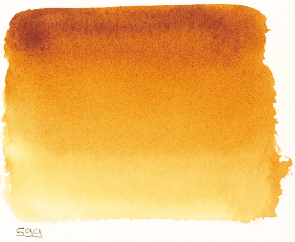 Farba akwarelowa w półkostce l’Aquarelle - Sennelier - 599 Quinacridone Gold