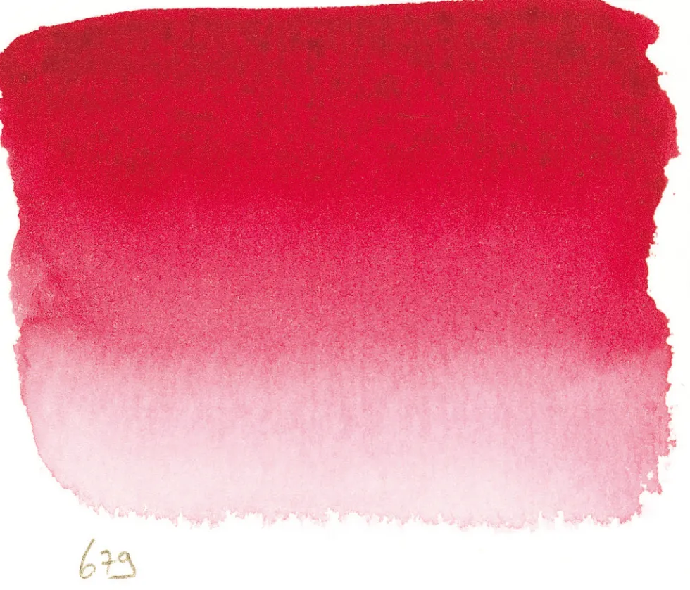 Farba akwarelowa w półkostce l’Aquarelle - Sennelier - 679 Quinacridone Red