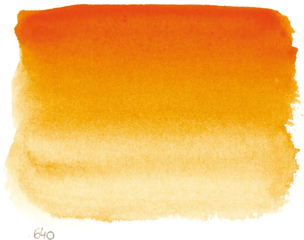 Farba akwarelowa w półkostce l’Aquarelle - Sennelier - 640 Red Orange