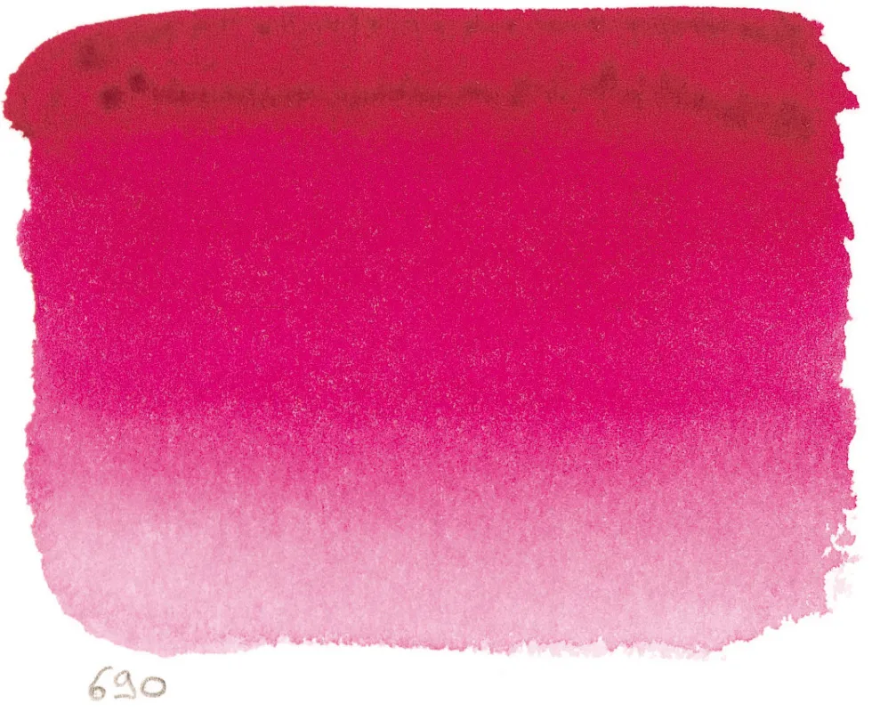 Farba akwarelowa w półkostce l’Aquarelle - Sennelier - 690 Rose Madder Lake