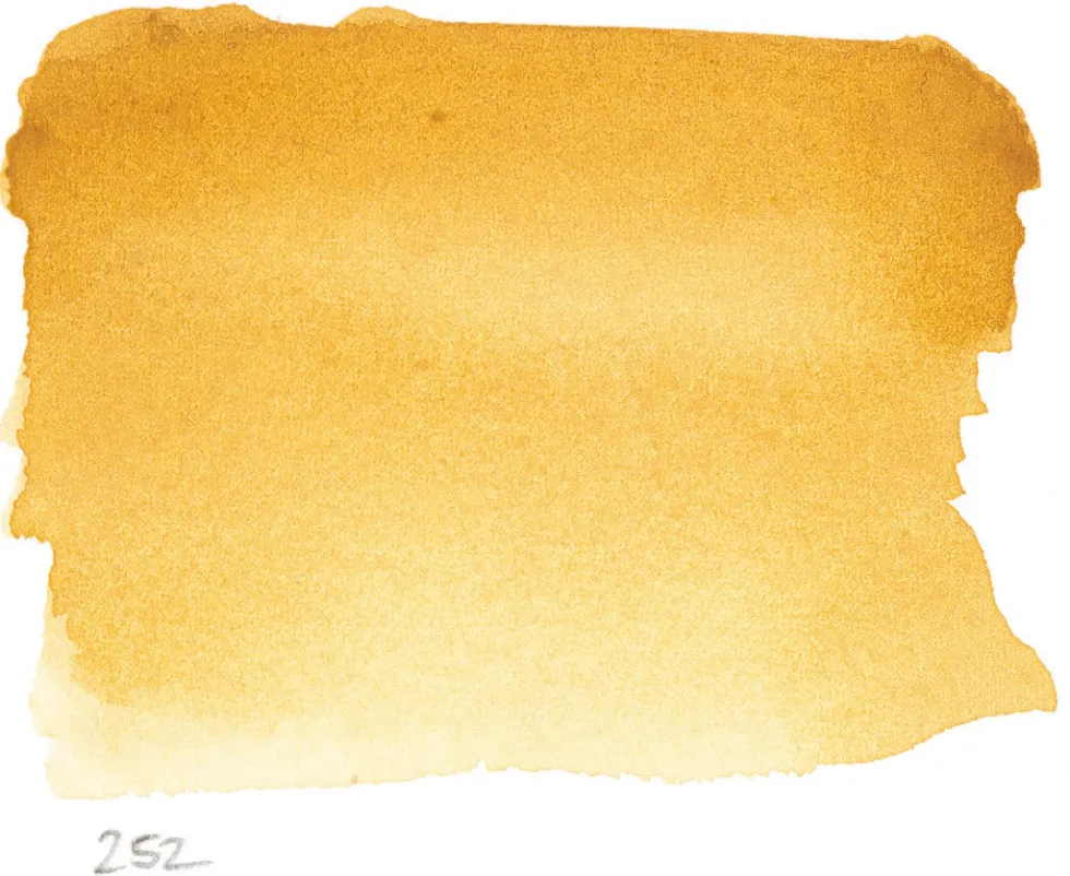 Farba akwarelowa w półkostce l’Aquarelle - Sennelier - 252 Yellow Ochre