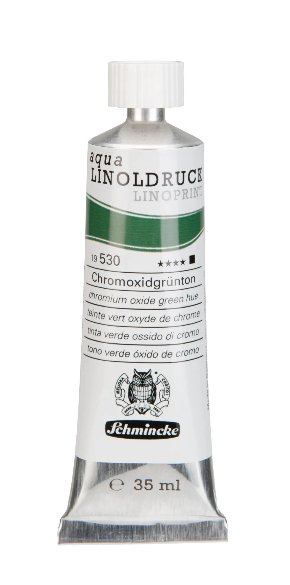 Farba Aqua Linoprint - Schmincke - 530, Chromium Oxide Green Hue, 35 ml