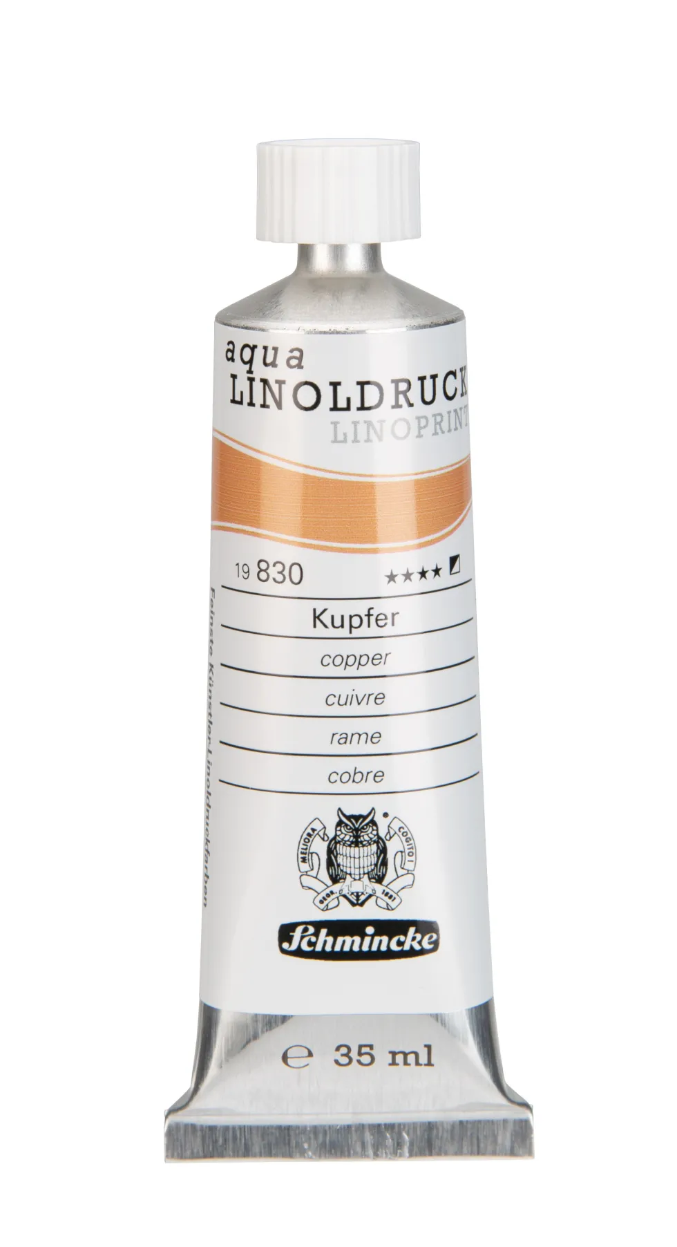 Farba Aqua Linoprint - Schmincke - 830, Copper, 35 ml