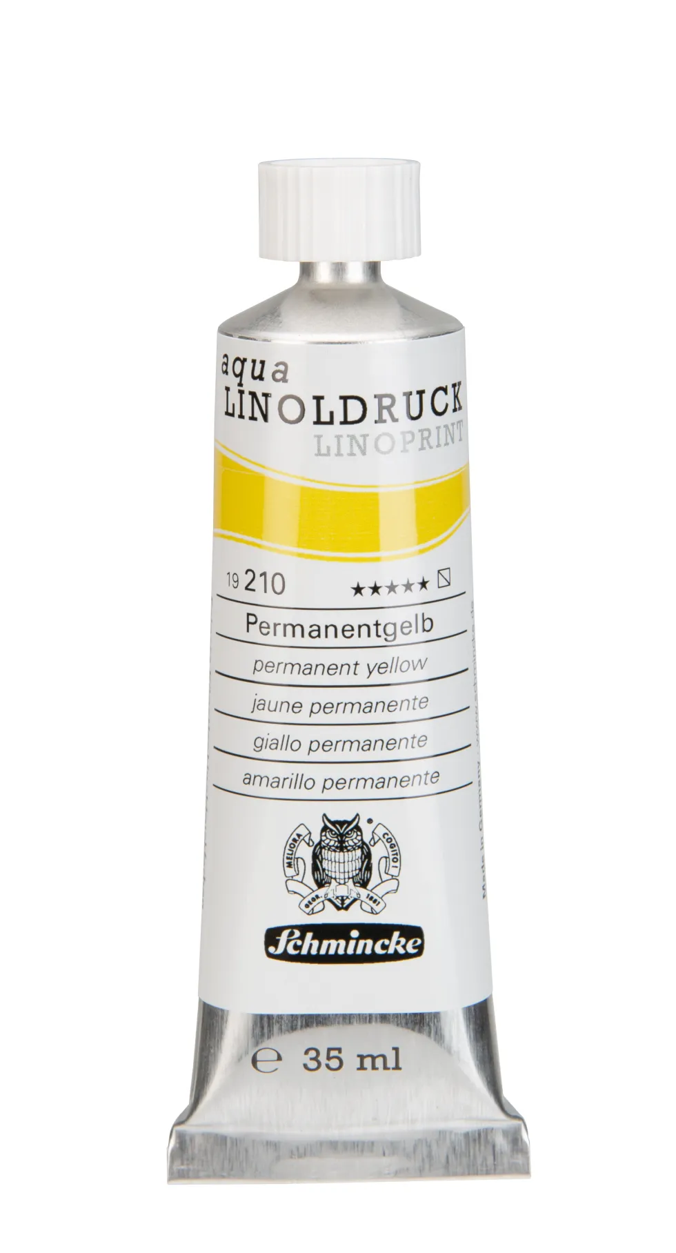 Farba Aqua Linoprint - Schmincke - 210, Permanent Yellow, 35 ml