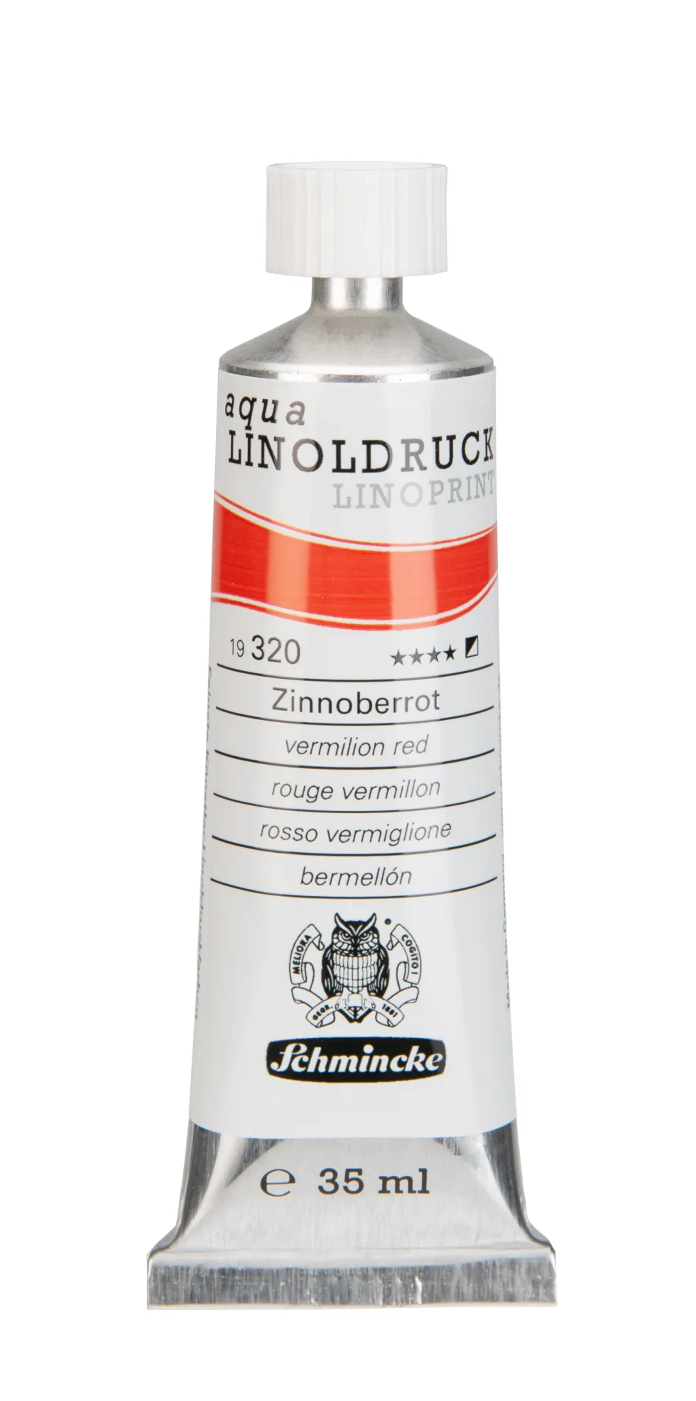 Farba Aqua Linoprint - Schmincke - 320, Vermilion Red, 35 ml