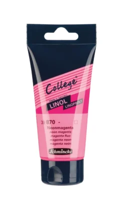 Farba College Linoprint - Schmincke - 870, Neon Magenta, 75 ml