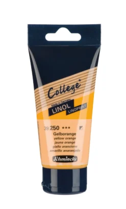 Farba College Linoprint - Schmincke - 250, Yellow Orange, 75 ml